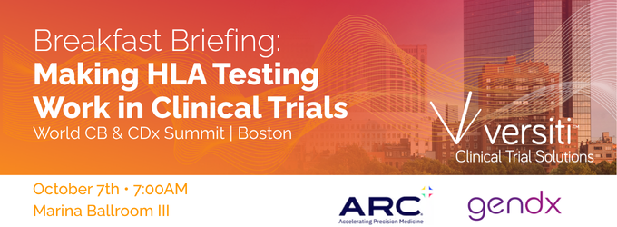 Breakfast Briefing: Making HLA Testing Work in Clinical Trials