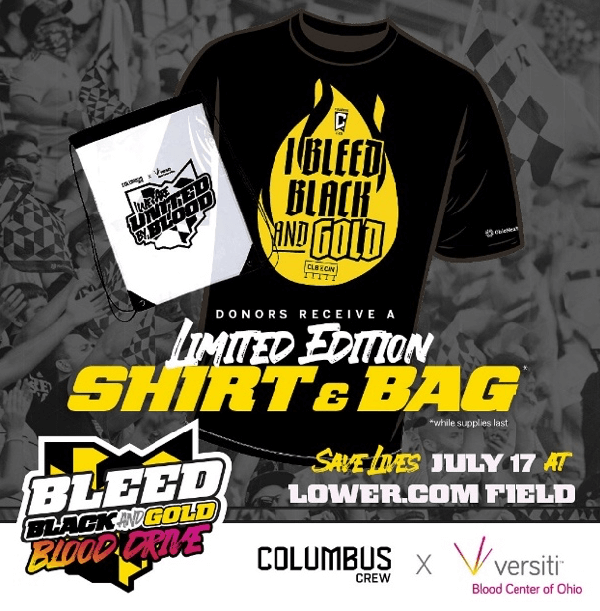 Limited Edition Shirt & Bag Bleed Gold Blood Drive