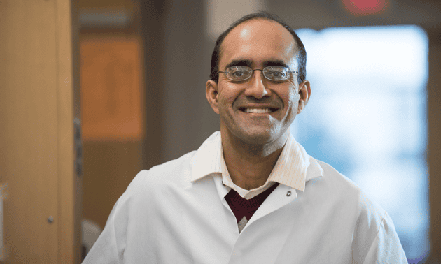 VBRI Senior Investigator Prithu Sundd, PhD, in his lab.