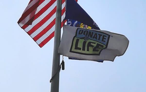 Donate Life Month Flag Raising