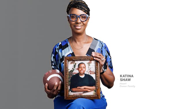 Katina Shaw, organ donor sister