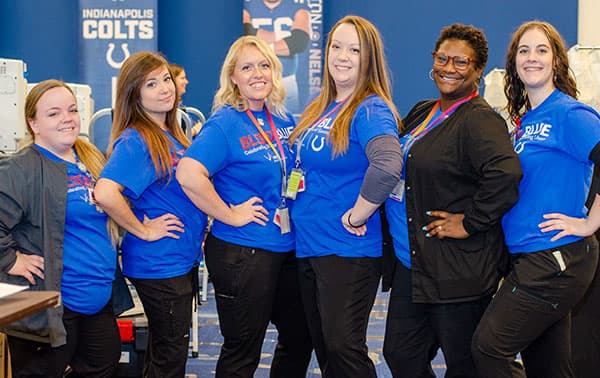 Bleed Blue Blood Drive Volunteers