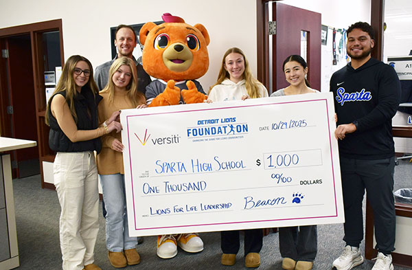 High school football game.