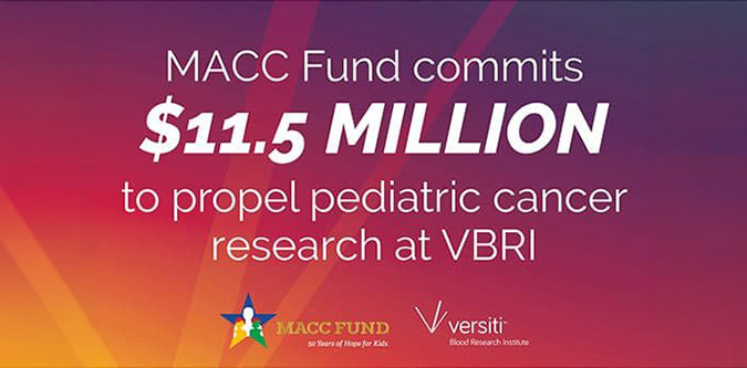 MACC Fund Commits $11.5 Million To Support Pediactric Cancer Research