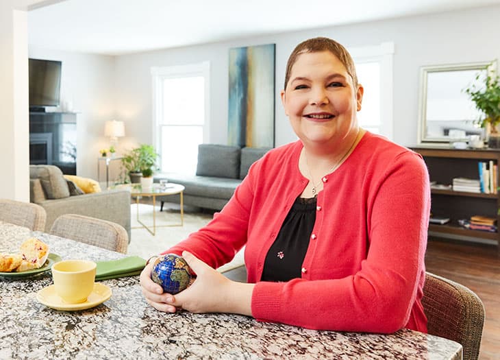 Sarah Gross, rare blood type donor.