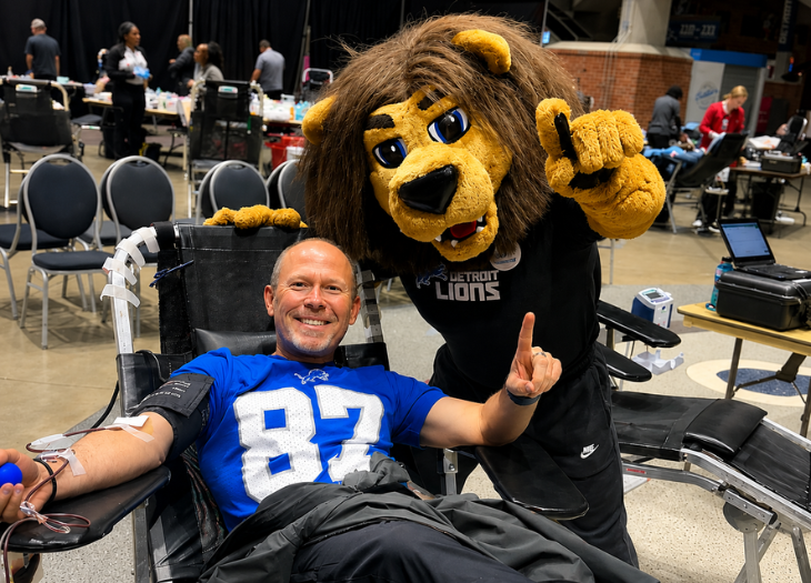 The Detroit Lions One Pride Blood Drive